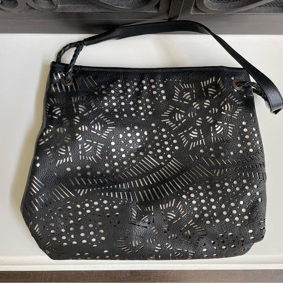 Origenes by David Luna Large Leather Shoulder Bag - Picture 8 of 12